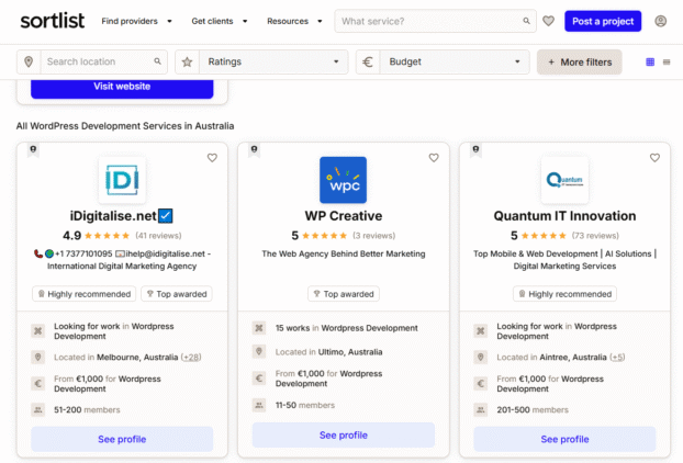 16 Best Places to Find WordPress Developers 14 WordPress Developers on Sort List