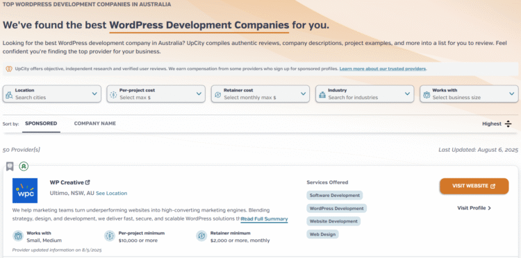 16 Best Places to Find WordPress Developers 7 WordPress Developers on Up City