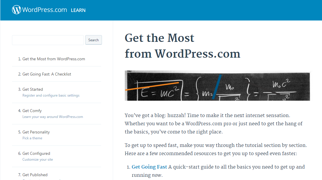 Top 30 Free Websites To Learn WordPress 2 official-wordpress-site