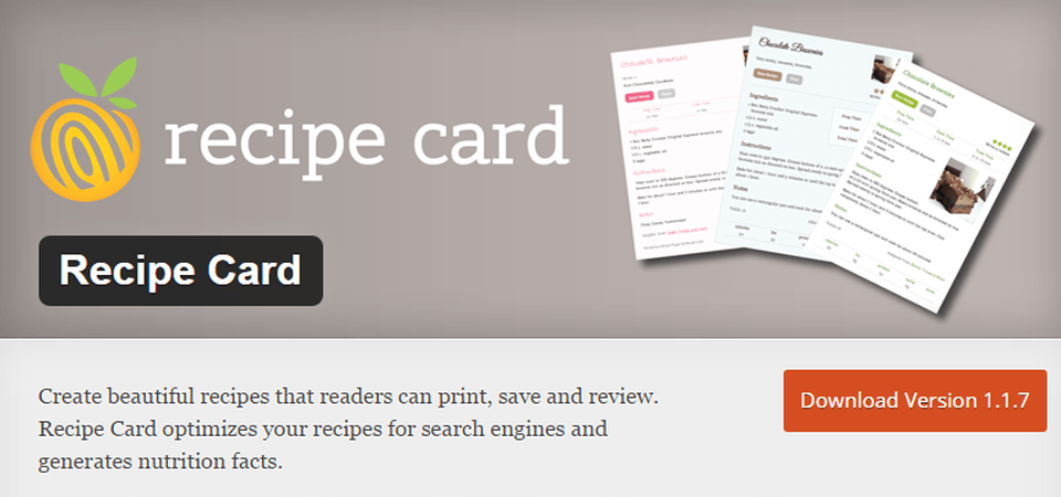 Best WordPress plugins for food bloggers 2 recipe-card