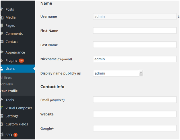 12 Essential Things to Do After Installing WordPress 4 wp user profile