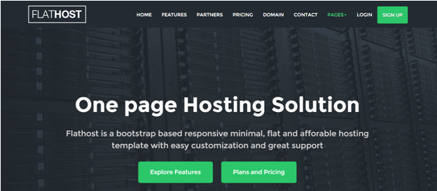 Top WordPress Web Hosting Themes 7 Flat Host