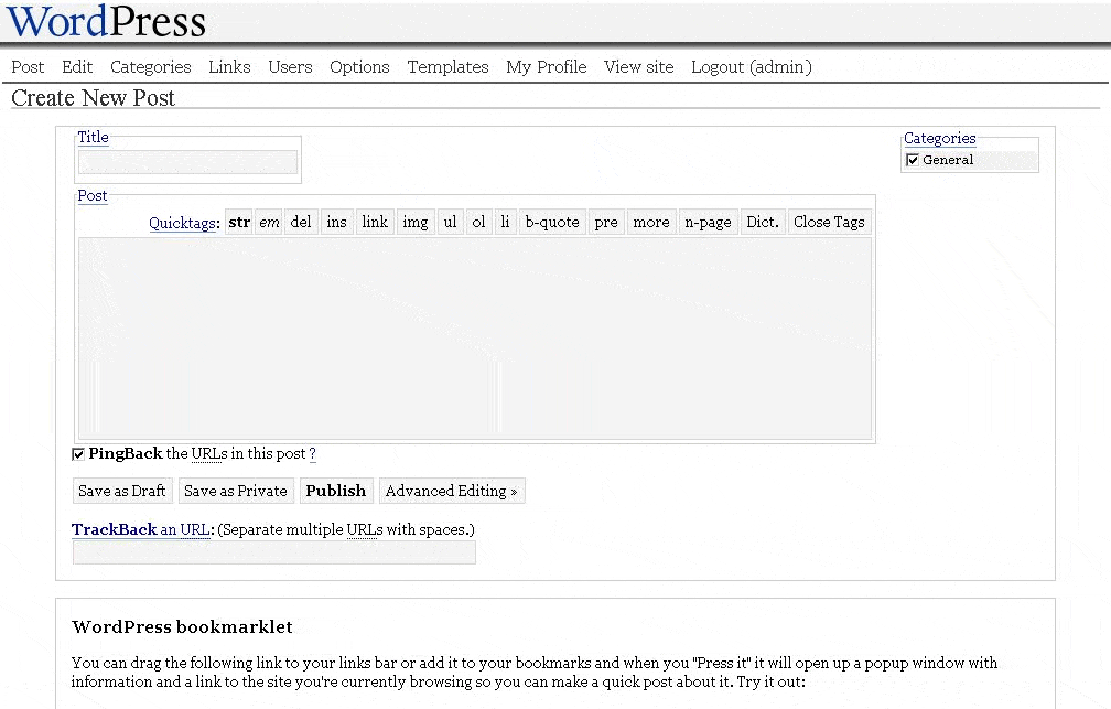 WordPress Updates and History - Evolution of WordPress 4 wordpress-2004