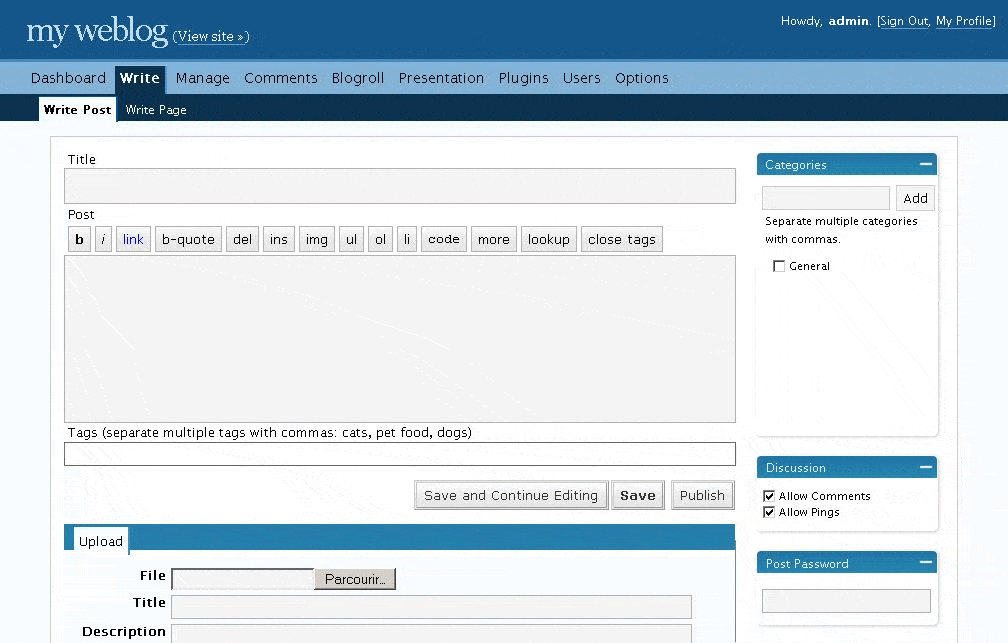 WordPress Updates and History - Evolution of WordPress 10 wordpress2.3