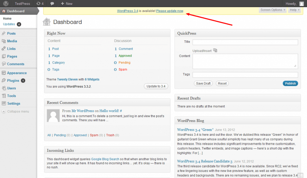 WordPress Updates and History - Evolution of WordPress 20 wordpress-3.3