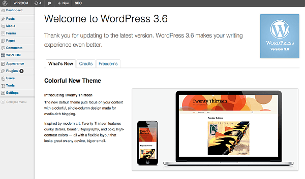 WordPress Updates and History - Evolution of WordPress 22 wordpres-3.6