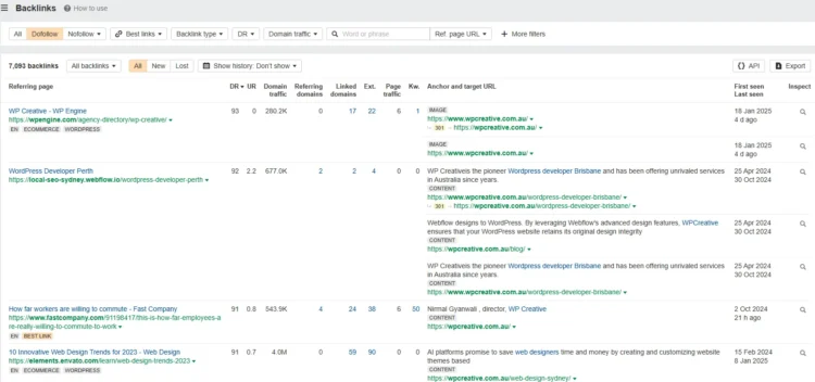 Top Link Building Methods For Your WordPress Website 4 competitor backlinks analysis
