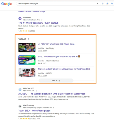 How Can YouTube Videos Help To Rank a WordPress Website 4 SERPs with video results