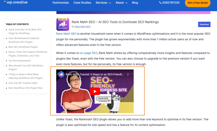 How Can YouTube Videos Help To Rank a WordPress Website 5 rankmath seo
