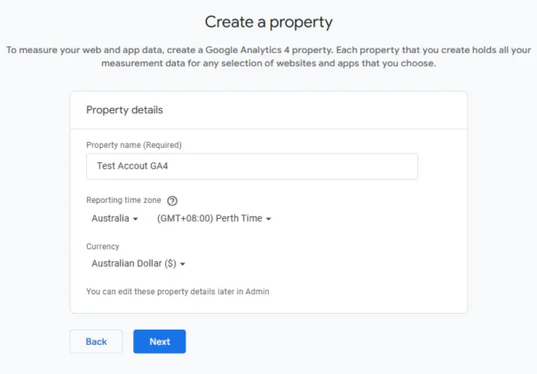 How to Add Google Analytics 4 to WordPress? 6 GA4 create property name