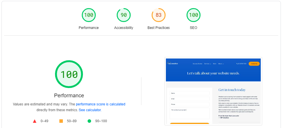 The Complete WordPress Maintenance Guide 12 Google pagespeed insights testing