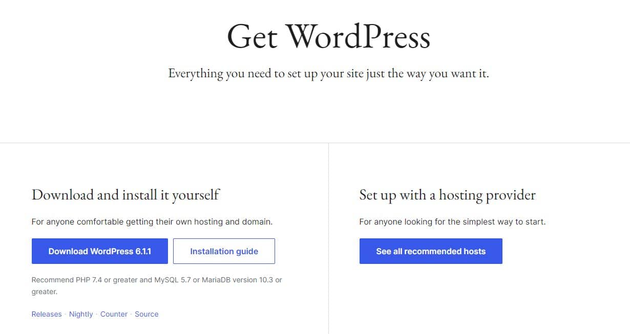 How To Build a WordPress Website in 2026 (Step-by-Step Guide) 3 WordPress.org Download for Free