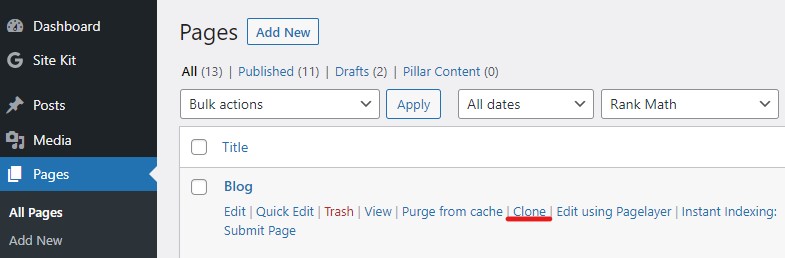 How to duplicate a page in WordPress? 6 Clone page WordPress