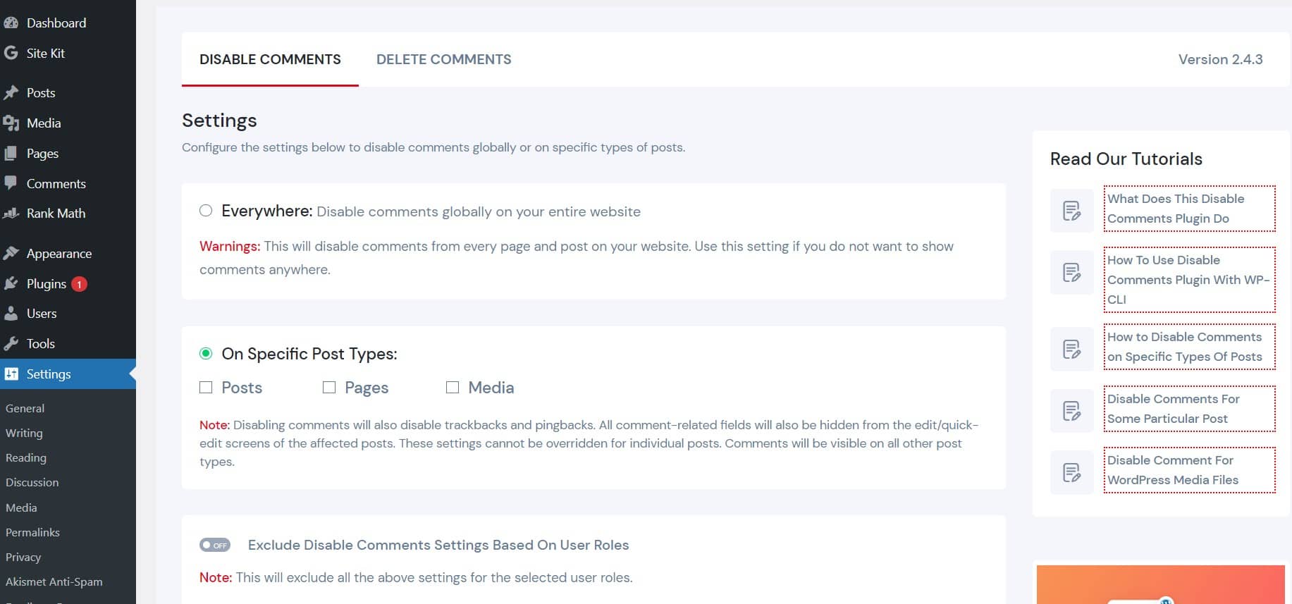 How To Disable Comments In WordPress? 4 Disable comments settings WordPress