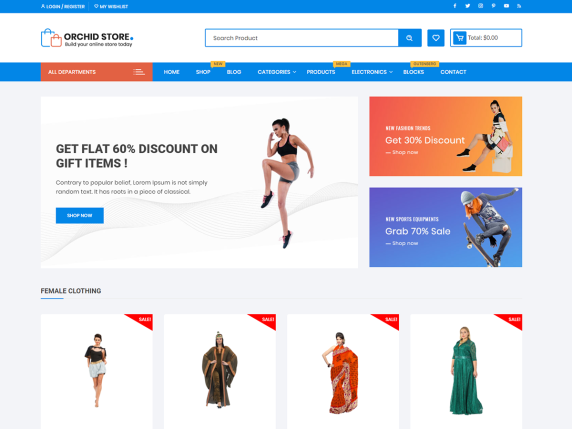 50+ Best WordPress eCommerce Themes For 2025 23 Orchid Store