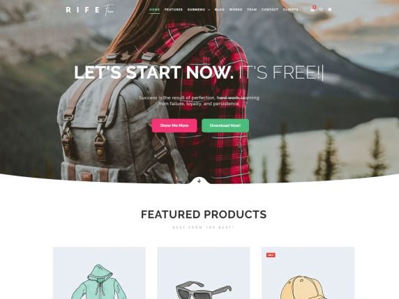 50+ Best WordPress eCommerce Themes For 2025 9 Rife free theme
