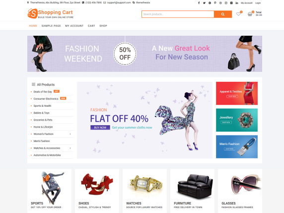 50+ Best WordPress eCommerce Themes For 2025 11 Shopping cart