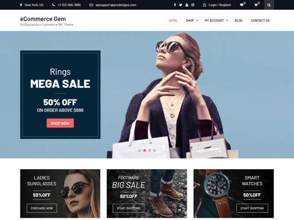 50+ Best WordPress eCommerce Themes For 2025 14 eCommerce Gem