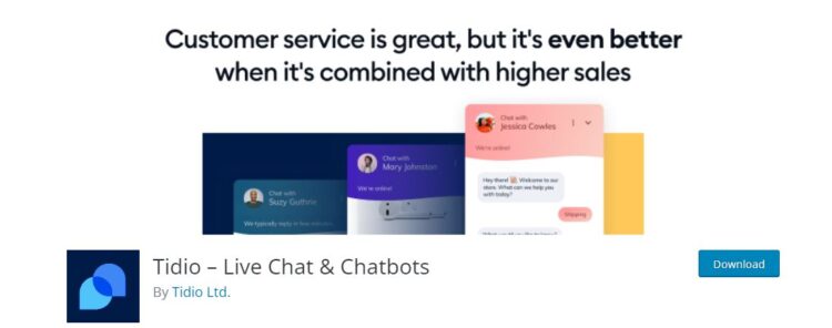 WordPress Chatbot - Boost Your Website Engagement 4 Tidio chatbot