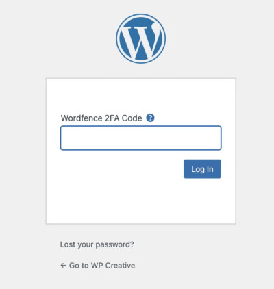The Complete WordPress Maintenance Guide 10 Two step verification box for WordPress login