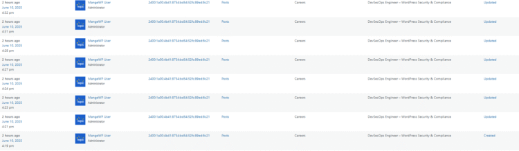 The Complete WordPress Maintenance Guide 11 WordPress Activity Logs in WP Creative