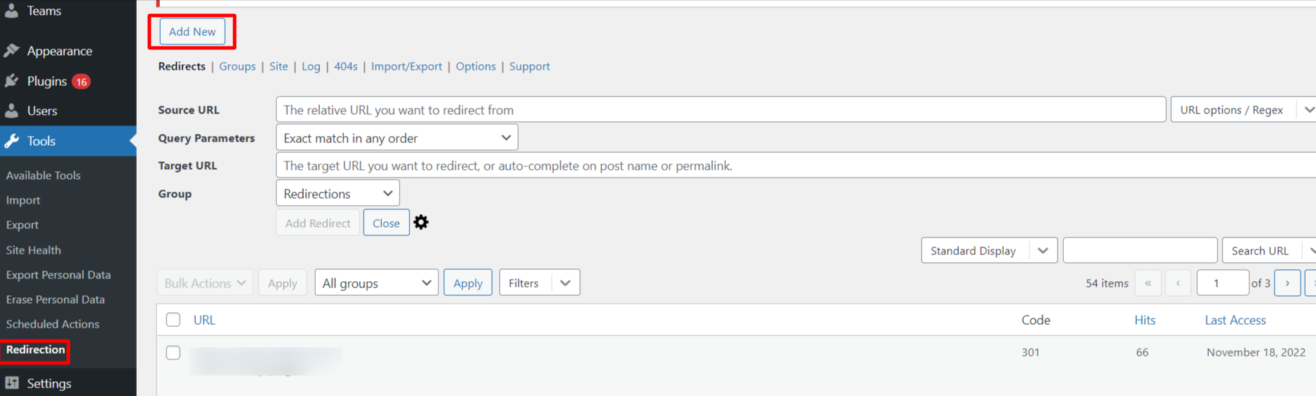 How to Hide a Page in WordPress? 6 Redirect page using redirection WordPress plugin