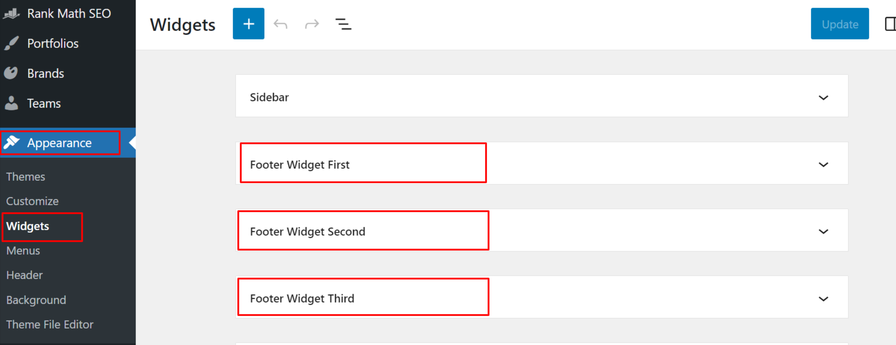 How To Edit Footer In WordPress 5 Footer widgets in WordPress