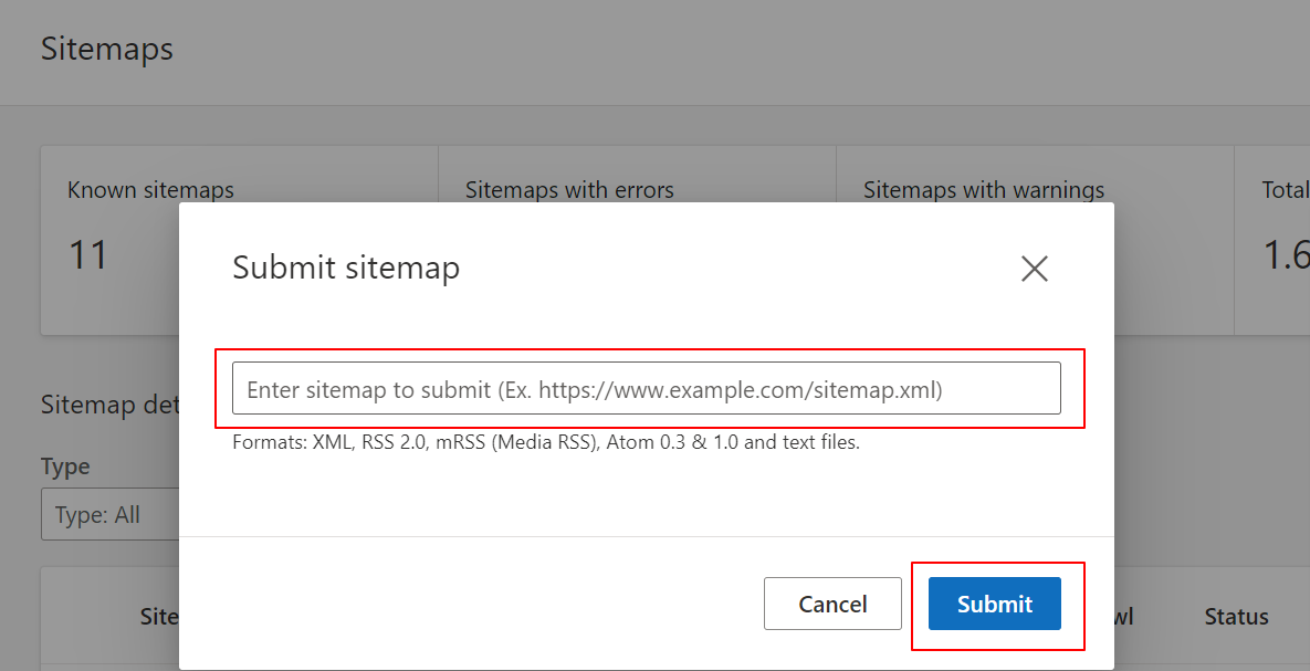 How to submit XML sitemap to Google and Bing? 8 Submit sitemap to Bing