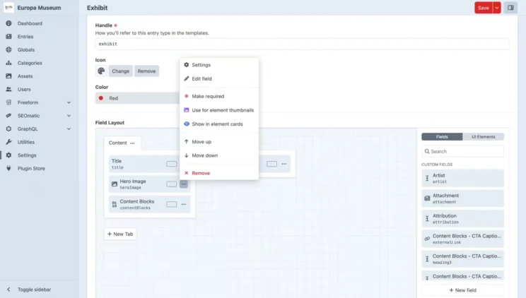 Craft CMS vs WordPress: Which CMS is right for you? 3 Craft CMS dashboard