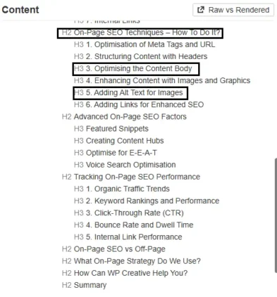 A Comprehensive Guide to On-Page SEO 9 Heading Structure