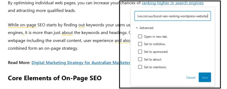 A Comprehensive Guide to On-Page SEO 13 internal links
