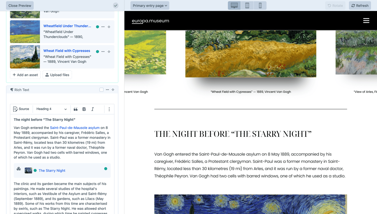 Craft CMS vs WordPress: Which CMS is right for you? 2 Craft CMS preview