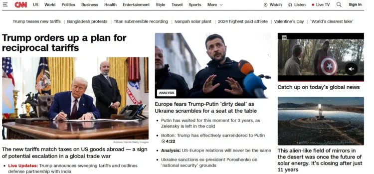 Why WordPress Is The Right Choice For Digital Marketing? (10 Key Benefits) 3 cnn website homepage