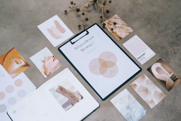 Website Design Checklist 2025: 32 Steps for a Flawless Launch 3 an example of a moodboard for a website