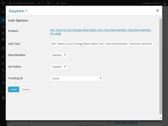 6 Ways To Integrate WordPress with Amazon 6 EasyAzon WordPress plugin interface for adding Amazon affiliate links to your website