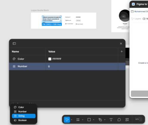 How to Use Figma to Webflow Plugin for Faster Development? 13 Editing number and string variables in Figma