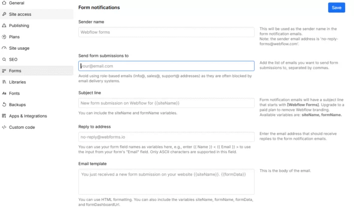 How to Use Webflow Lead Generation Forms in Australia Effectively 15 Customisation of Emails