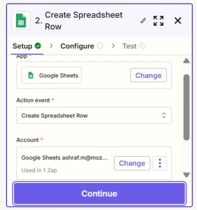 How to Use Webflow Lead Generation Forms in Australia Effectively 14 Spreadsheet row creation
