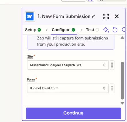 How to Use Webflow Lead Generation Forms in Australia Effectively 12 Webflow form submission setting