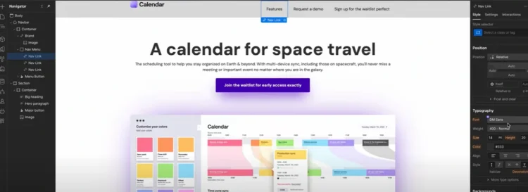 How to Migrate from Joomla to Webflow: A Complete Step-by-Step Guide 10 Webflow Calendar