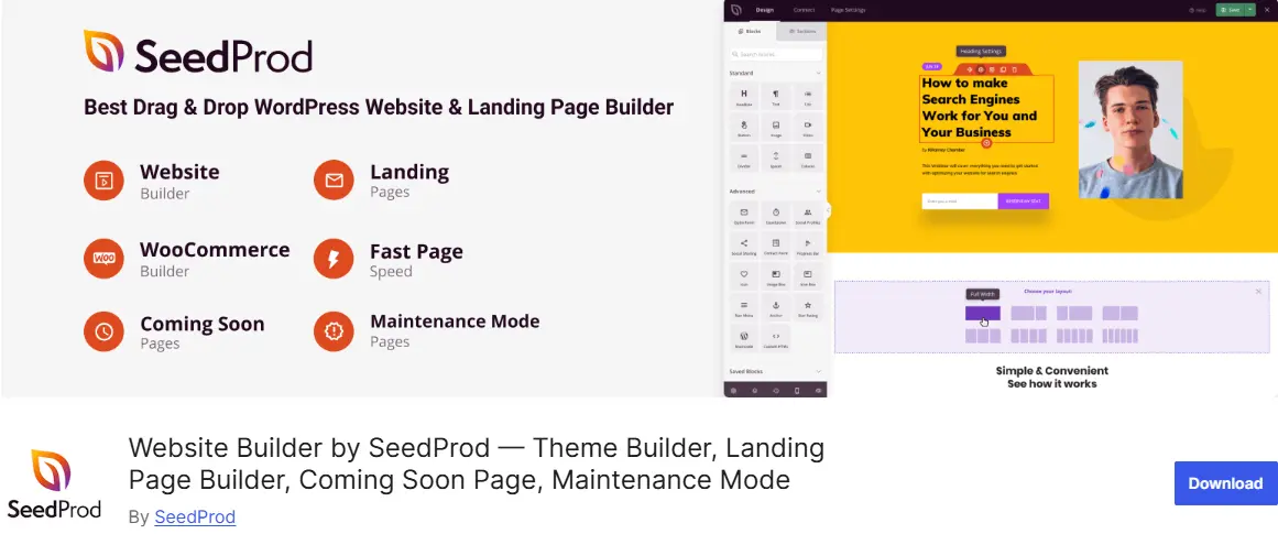 WordPress Maintenance Mode: How to Enable, Disable, & Troubleshoot It 11 SeedProd Plugin