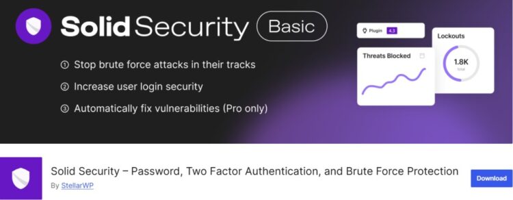 WordPress Security Checklist 2026: Simple Steps to Protect Your Site 5 Solid Security (iThemes) Plugin